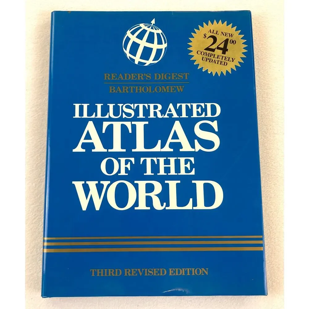 Illustrated Atlas of the World Readers Digest 3rd Edition Vtg. 1997 Hardcover